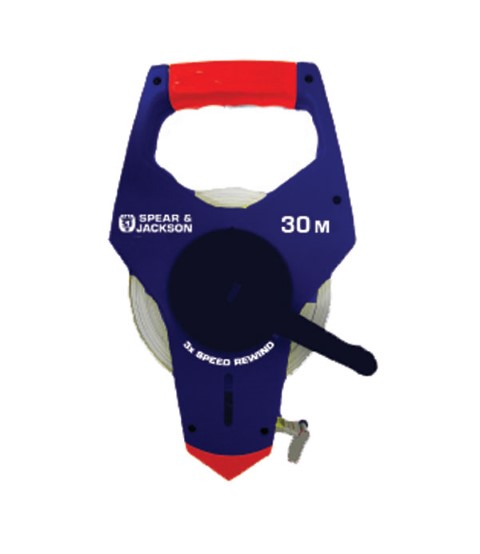 SPEAR & JACKSON - SPEEDER TAPE - 30 METRE - 3X GEARED REWIND